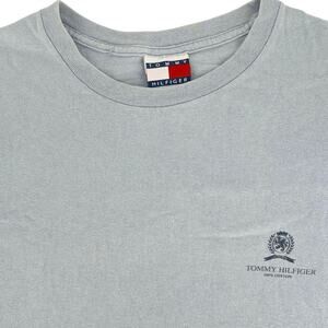 90s Tommy Hilfiger light blue tshirt 1990s vintage